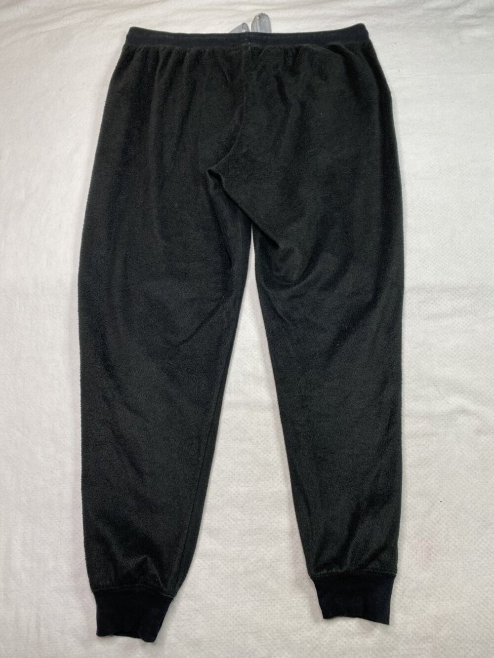 Sova Sweden Black Jogger Pants L/G Cozy 100% Polyester With Pockets & Drawstring - Picture 3 of 16